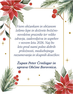 Novoletna čestitka Občine Borovnica 2025