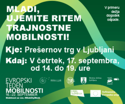 Mladi, ujemite ritem trajnostne mobilnosti 